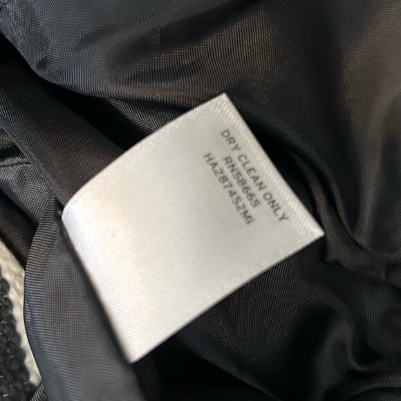 Halogen Mini Micro Skirt Black and White Striped Nautical Size 4 - Picture 10 of 11